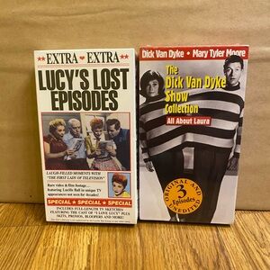 New I Love Lucy (Lucy's Lost Episodes) And The Dick Van Dyke Show VHS Tapes